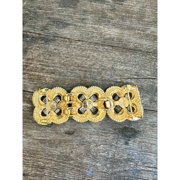 Gay Boyer Vintage two-tone gold and silver metal rope motif belt buckle - Picture 3 of 7